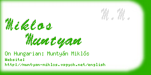 miklos muntyan business card